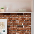 Papel De Parede Adesivo Lavavel Tijolo Rustico Vermelho 280x6