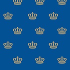 Papel De Parede Adesivo Lavável Tonsuras Douradas 12m