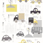 Papel De Parede Adesivo Lavável Trânsito Engraçado 15m