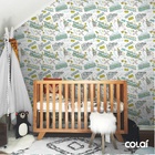 Papel De Parede Adesivo Lavável Trens 9m