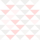 Papel De Parede Adesivo Lavável Triâgulos Rosas Claro 18m