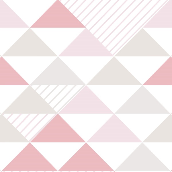 Papel De Parede Adesivo Lavável Triângulo Com Listras 18m