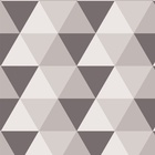 Papel De Parede Adesivo Lavável Triângulos Chumbo 18m