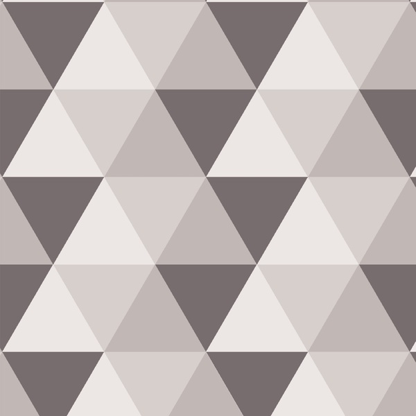Papel De Parede Adesivo Lavável Triângulos Chumbo 18m