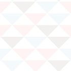 Papel De Parede Adesivo Lavável Triângulos Claros 15m