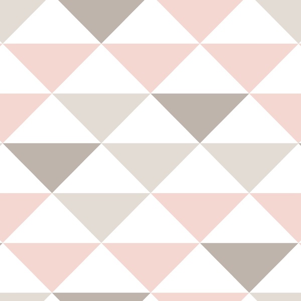 Papel De Parede Adesivo Lavável Triângulos Coloridos 18m
