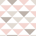 Papel De Parede Adesivo Lavável Triângulos Coloridos 3m