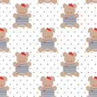 Papel De Parede Adesivo Lavável Ursinho Artista 15m