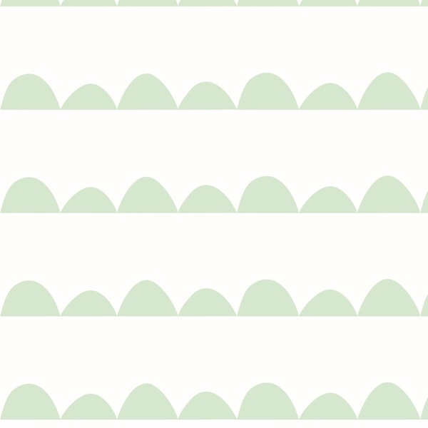 Papel De Parede Adesivo Lavável Verde Oval 15m