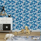 Papel De Parede Adesivo Lavável Violetas 9m