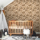 Papel De Parede Adesivo Lavável Xícaras De Café Retro 6m