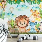 Papel De Parede Adesivo Lindo Safari Baby Infantil Quarto 3m