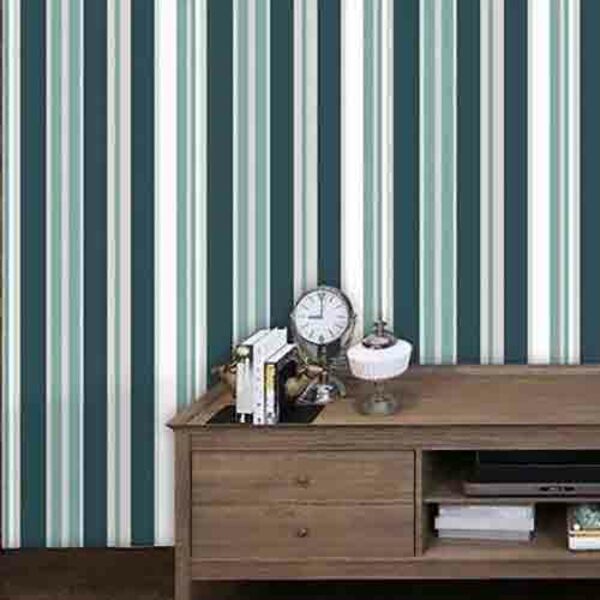 Papel De Parede Adesivo Listrado 1056