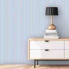 Papel De Parede Adesivo Listrado Azul 1053