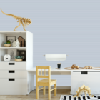 Papel De Parede Adesivo Listrado Azul Para Quarto Bebê 15m