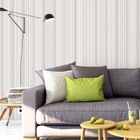 Papel De Parede Adesivo Listrado Branco Marfim E Cinza Para S