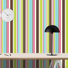 Papel De Parede Adesivo Listrado Colorido 0722