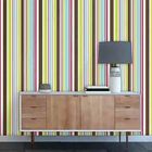 Papel De Parede Adesivo Listrado Colorido 0722