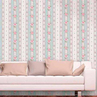 Papel De Parede Adesivo Listrado Floral 202982914