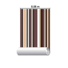 Papel De Parede Adesivo Listrado Marrom 1071