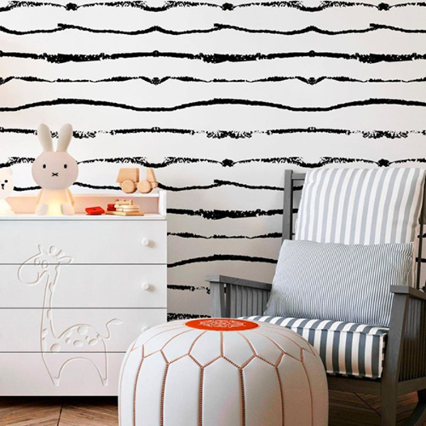 Papel De Parede Adesivo Listrado N010171
