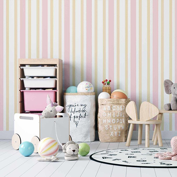 Papel De Parede Adesivo Listrado N02067 0,48x2,5m