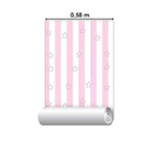 Papel De Parede Adesivo Listrado Rosa 0718