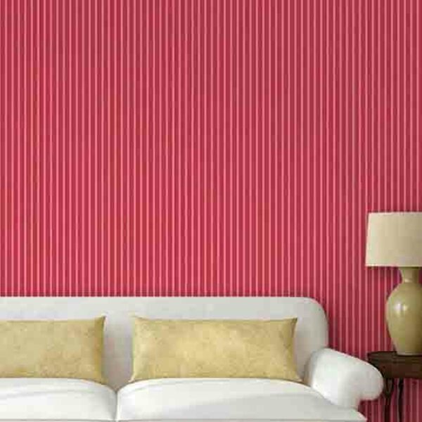 Papel De Parede Adesivo Listrado Rosa 1206