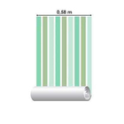 Papel De Parede Adesivo Listrado Verde 1168