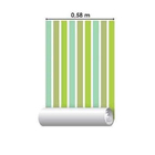 Papel De Parede Adesivo Listrado Verde 1169