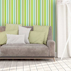 Papel De Parede Adesivo Listrado Verde 1169
