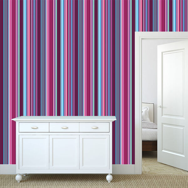Papel De Parede Adesivo - Listras - 072ppl
