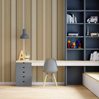 Papel De Parede Adesivo Listras Bege Preto N06239