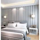 Papel De Parede Adesivo Listras Cinza E Branco Vertical