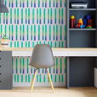 Papel De Parede Adesivo Listras Degradê N06272