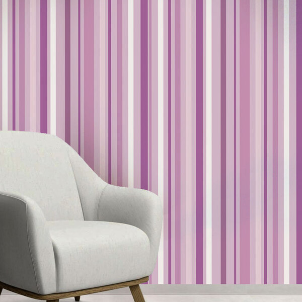 Papel De Parede Adesivo Listras Modelo 042 Vinílico 60x300cm