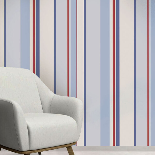 Papel De Parede Adesivo Listras Modelo 089 Vinílico 60x300cm