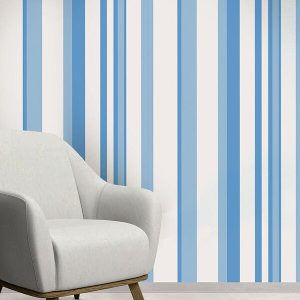Papel De Parede Adesivo Listras Modelo 092 Vinílico 60x300cm