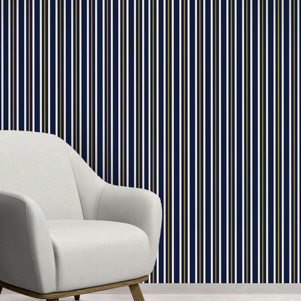 Papel De Parede Adesivo Listras Modelo 100 Vinílico 60x300cm