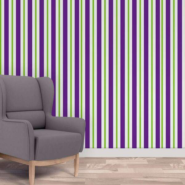 Papel De Parede Adesivo Listras Modelo 115 Vinílico 60x300cm