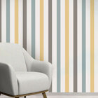 Papel De Parede Adesivo Listras Modelo 144 Vinílico 60x300cm