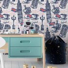 Papel De Parede Adesivo Londres, Ingaterra. N03075 R 0,48x2,5m