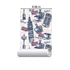 Papel De Parede Adesivo Londres, Ingaterra. N03075 R 0,48x2,5m