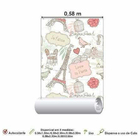 Papel De Parede Adesivo Love Paris 7