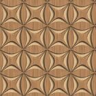 Papel De Parede Adesivo Madeira Clara Formas Geométricas 2,5m