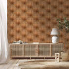 Papel De Parede Adesivo Madeira Clara Tons Dourados 10mx50cm