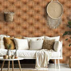 Papel De Parede Adesivo Madeira Clara Tons Dourados 12mx50cm