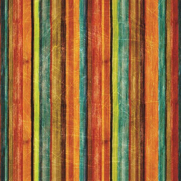 Papel De Parede Adesivo Madeira Colorida Decoração Quarto 10m