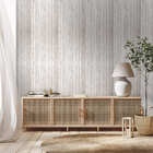 Papel De Parede Adesivo Madeira Corrida Cinza Claro 10mx50cm