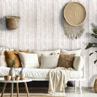 Papel De Parede Adesivo Madeira Corrida Cinza Claro 10mx50cm